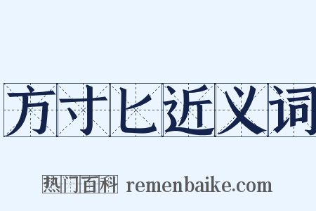 方寸匕近义词是什么意思的图片